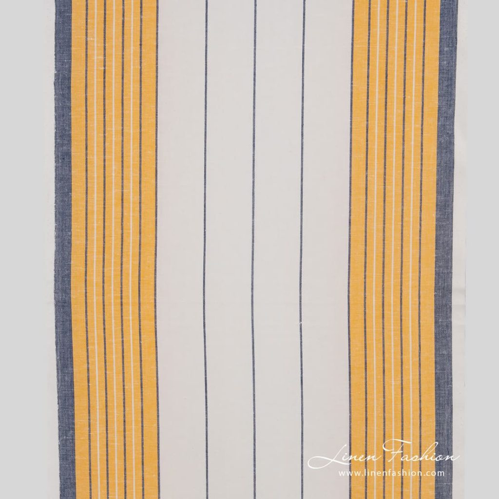 White linen cotton fabric