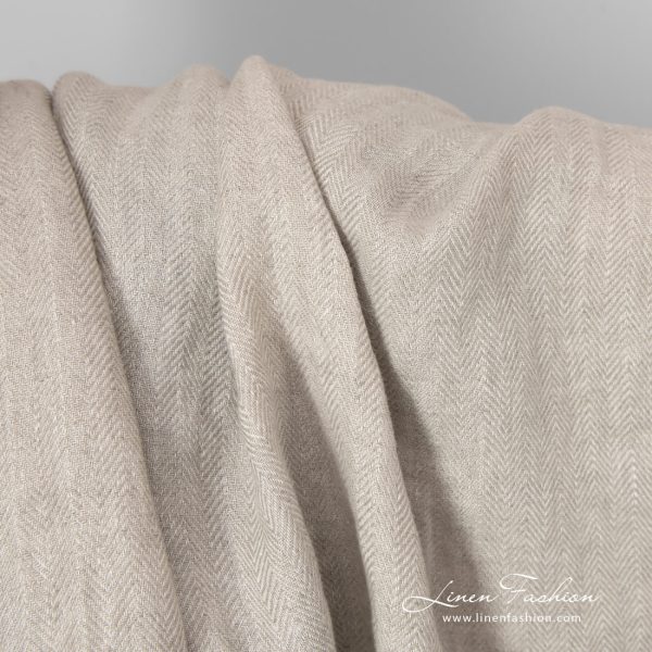 herringbone beige linen, classic chevron.