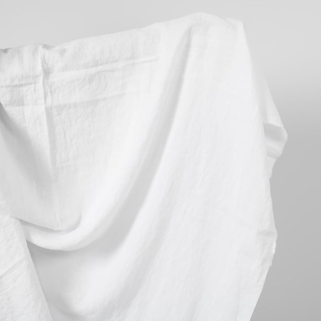 optic white washed linen fabric