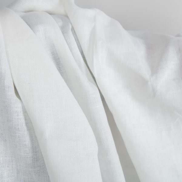 Off-white linen fabric texture