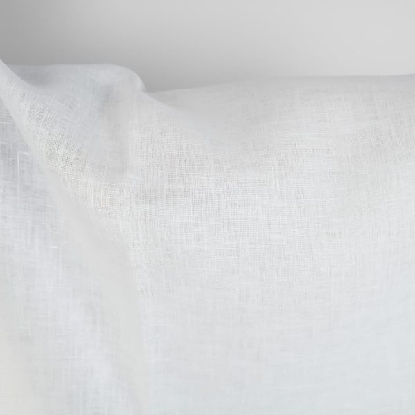 Linen fabric in plain off-white colour product photo