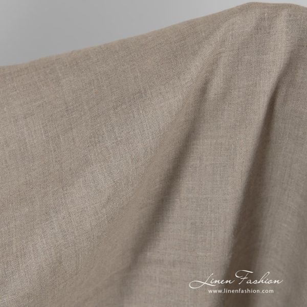 Linen fabric in natural color