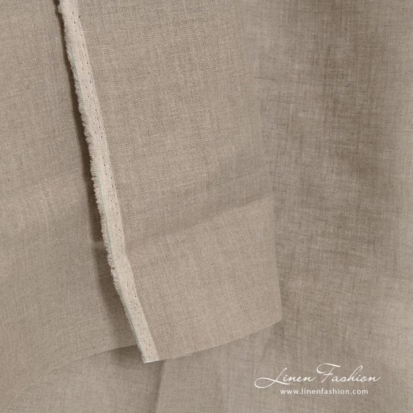 100% linen fabric in natural color