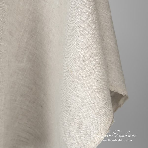 Linen fabric in light grey can be used to make many home decor and clothing items