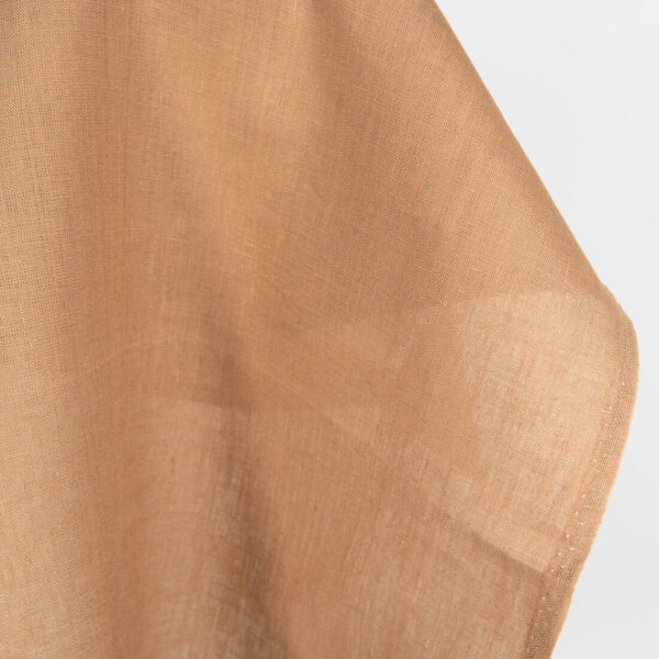 Linen fabric greyish-brown, tanzene