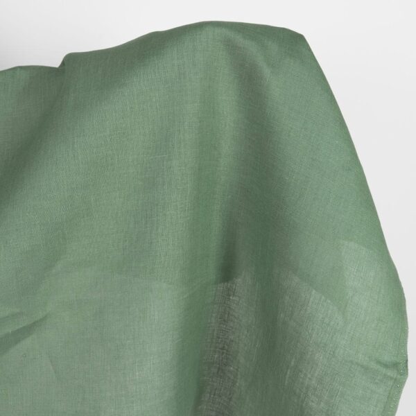 Linen fabric in sea spray colour