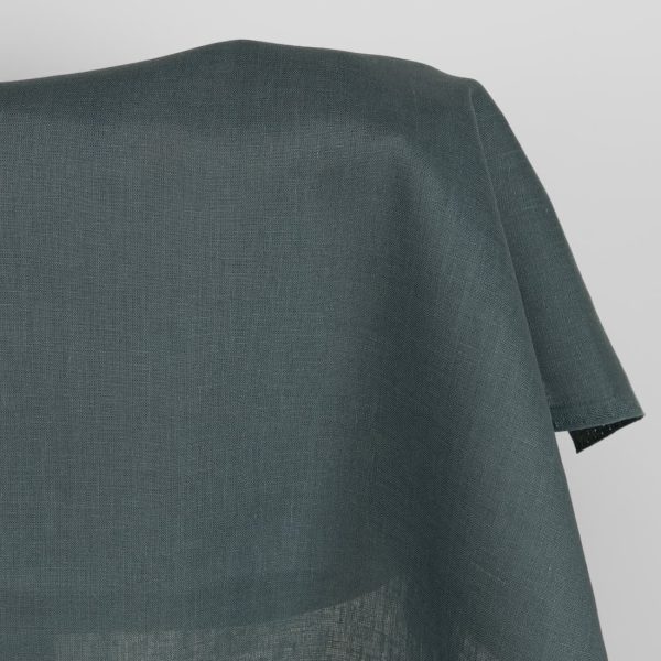 Linen fabric in orion blue colour