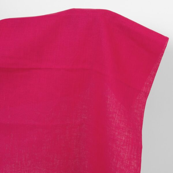 Linen fabric bright rose