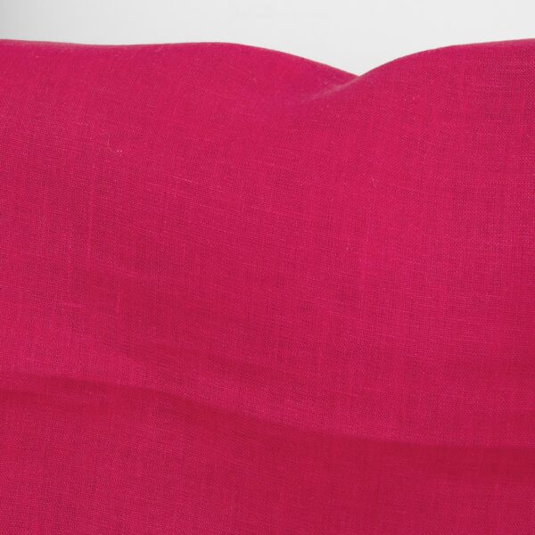 Linen fabric bright rose