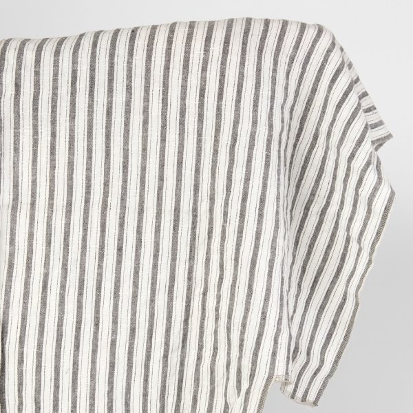 Washed off white linen fabric.
