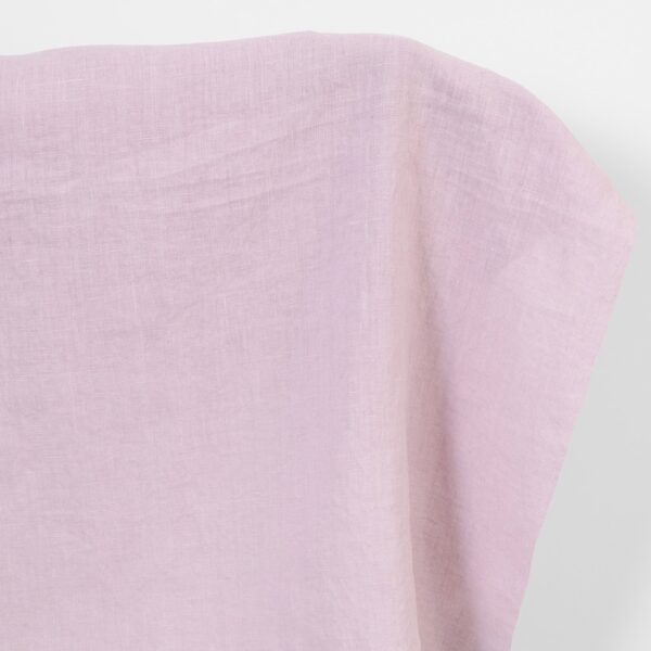 Linen fabric cool muted pink, washed