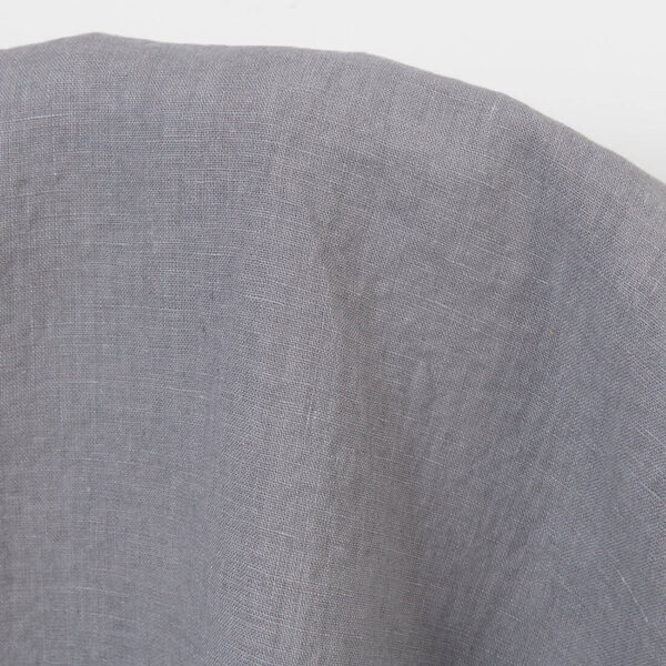 Linen fabric violet-grey, washed, for sewing clothing, tablecloths, bedlinen