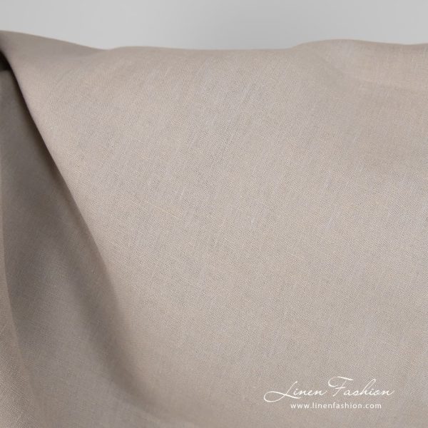 Sand grey linen fabric product picture
