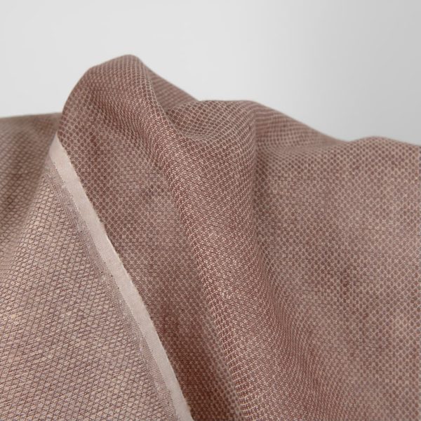 linen brown rhombus fabric, doublesided.