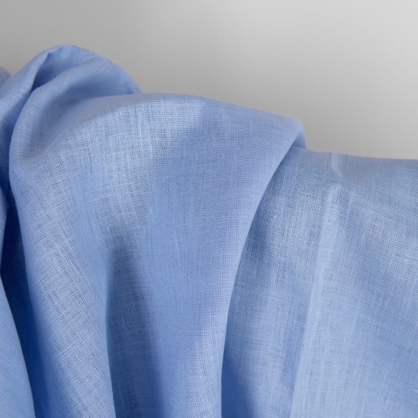 Light blue linen fabric texture