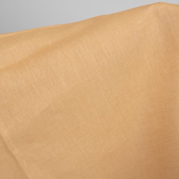 brown yellow linen fabric not washed