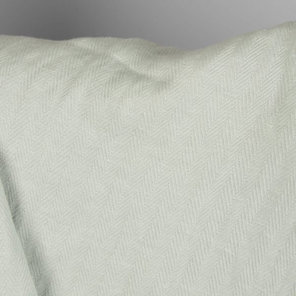Linen cotton fabric in herringbone pattern