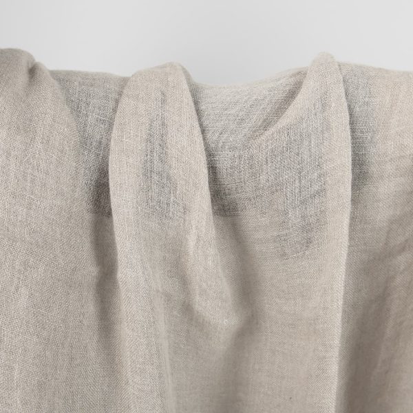Natural linen washed gauze fabric, width 150cm