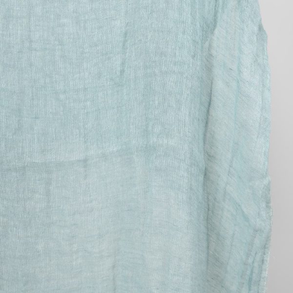mint linen gauze fabric washed, for curtains, scarfs.