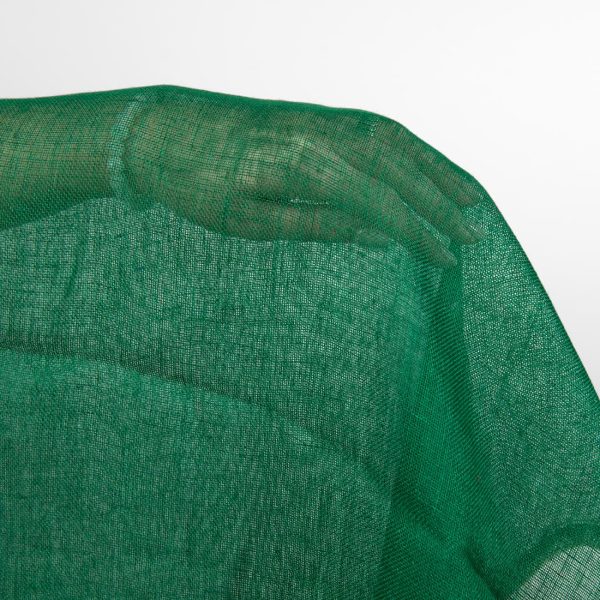 deep green linen fabric, not washed