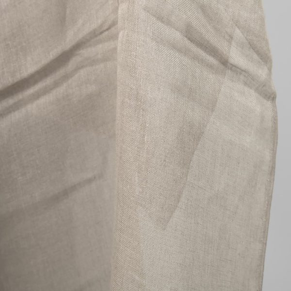 Natural linen gauze fabric, transparent