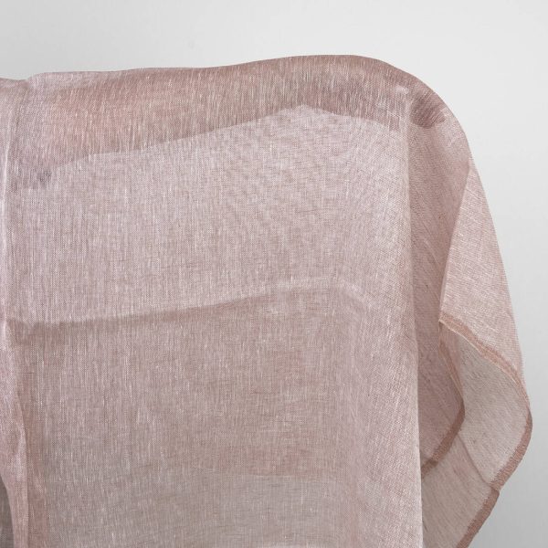 Brown beige linen fabric