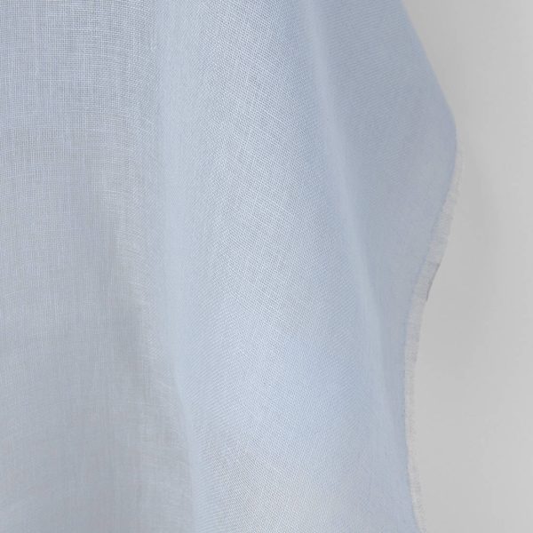 Linen fabric sky grey gauze, lightweight