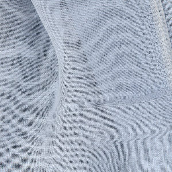 Linen fabric sky grey gauze, pure linen