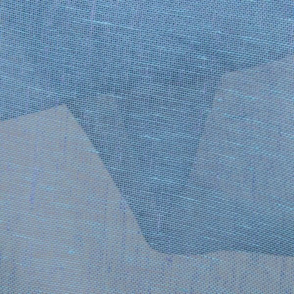 Gauze sky blue linen fabric