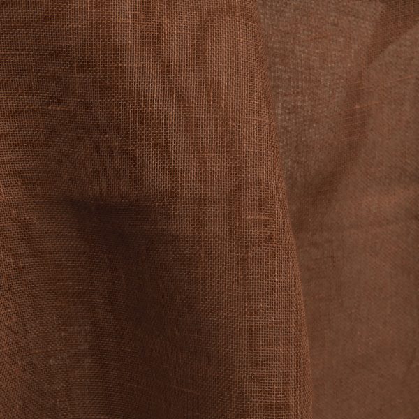 Gauze brown linen fabric