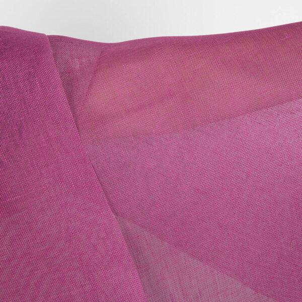 Linen fabric dark cool pink transparent