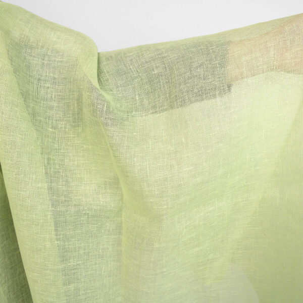linen gauze apple green fabric
