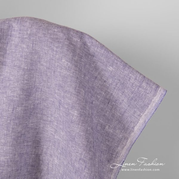 Purple linen fabric.