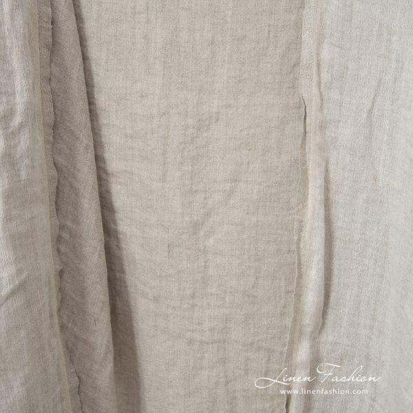 beige doublesided linen, double layer.