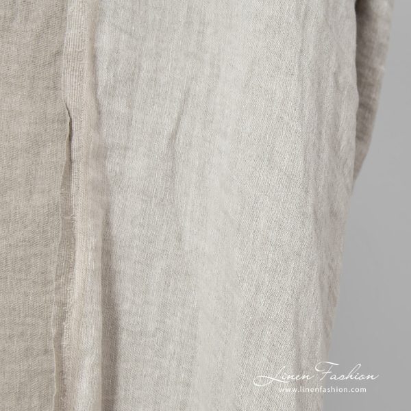 beige doublesided linen, other side white.