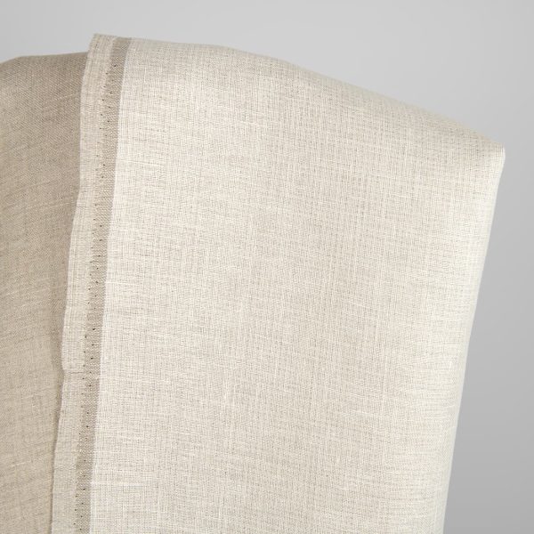 Linen fabric natural and white double-sided, 150cm