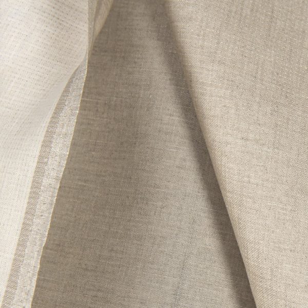 Linen fabric natural and white double-sided, double-layer