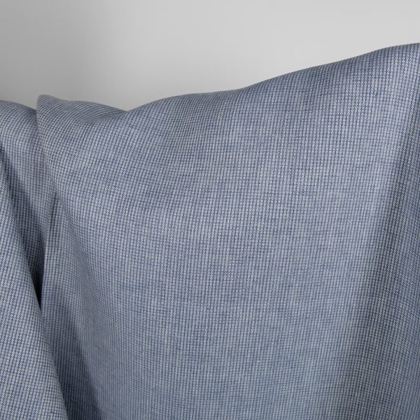 Linen fabric blue-grey small pattern product photo