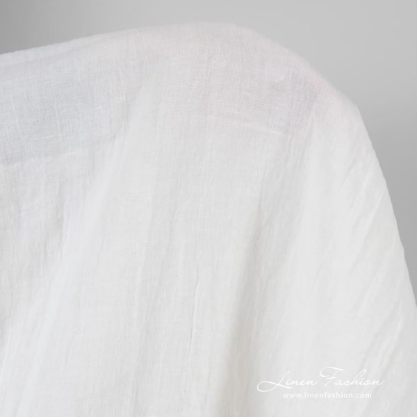 White linen fabric