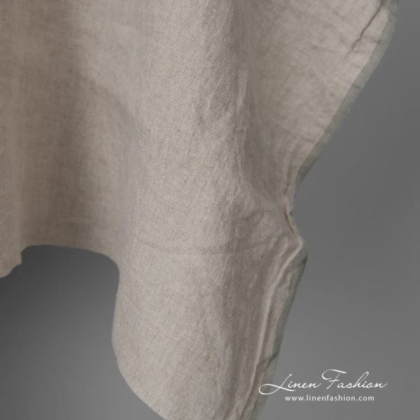 Extra wide linen fabric is light, dense and durable