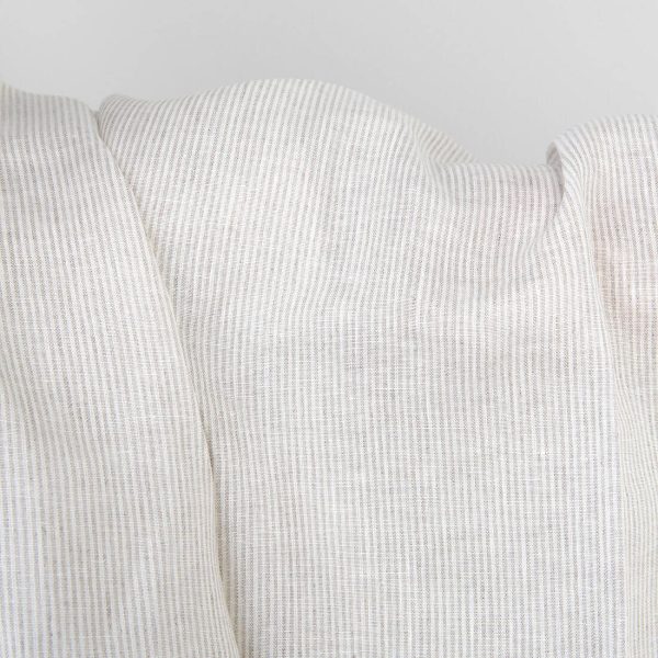 Linen fabric white and natural