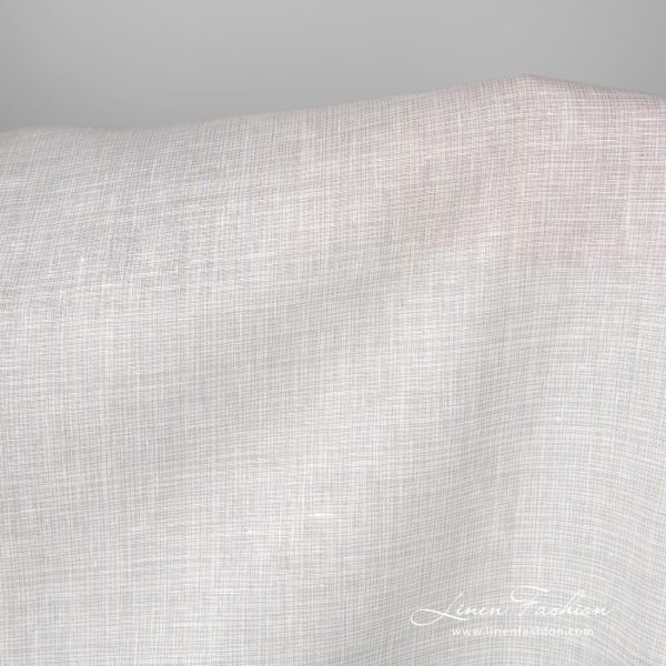 Wide linen fabric greyish white colour 280cm