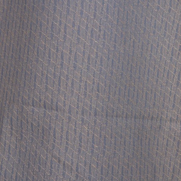 Linen cotton fabric blueish brown patterned product photo
