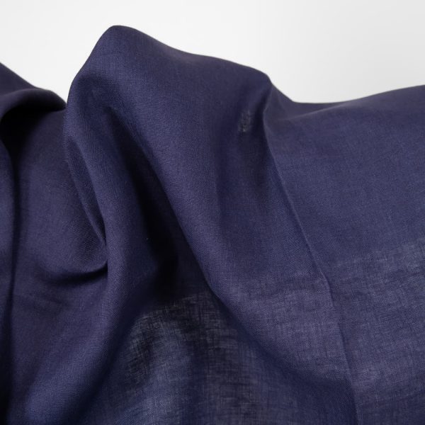 cobalt blue linen fabric, width 150cm.