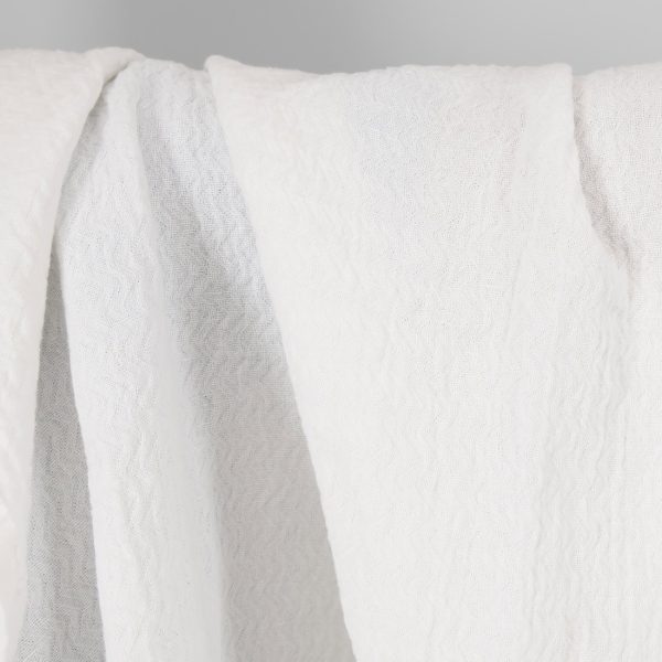 white linen cotton fabric zigzag, Jacquard.