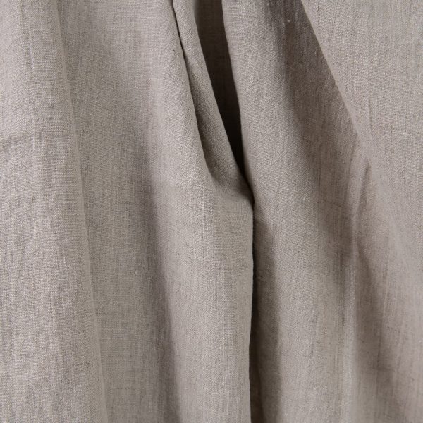Washed heavy linen fabric natural colour product detail