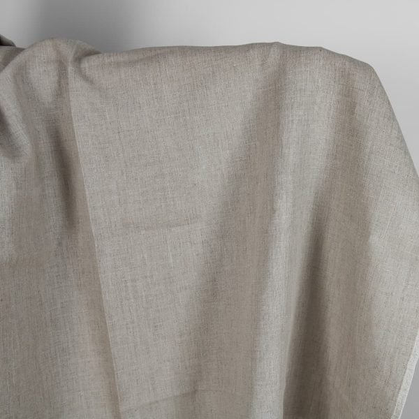 Undyed natural linen fabric