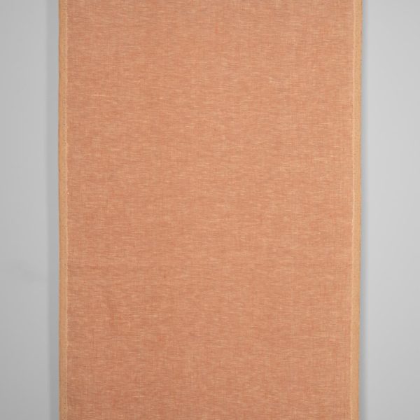 Narrow linen fabric in cream and nude colour melange