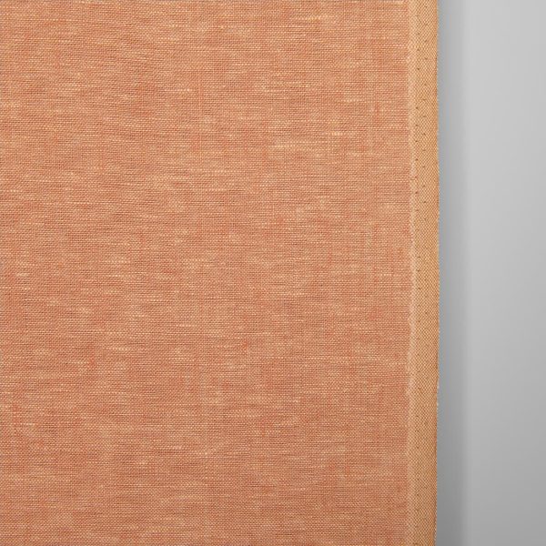 Narrow linen fabric in cream and nude colour melange, 50cm