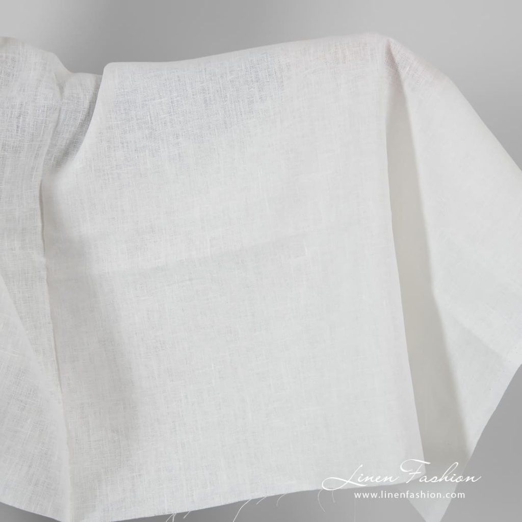 Off-white linen fabric